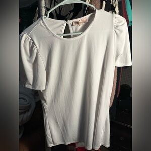 Woman's White blouse by philosophy puff sleeve